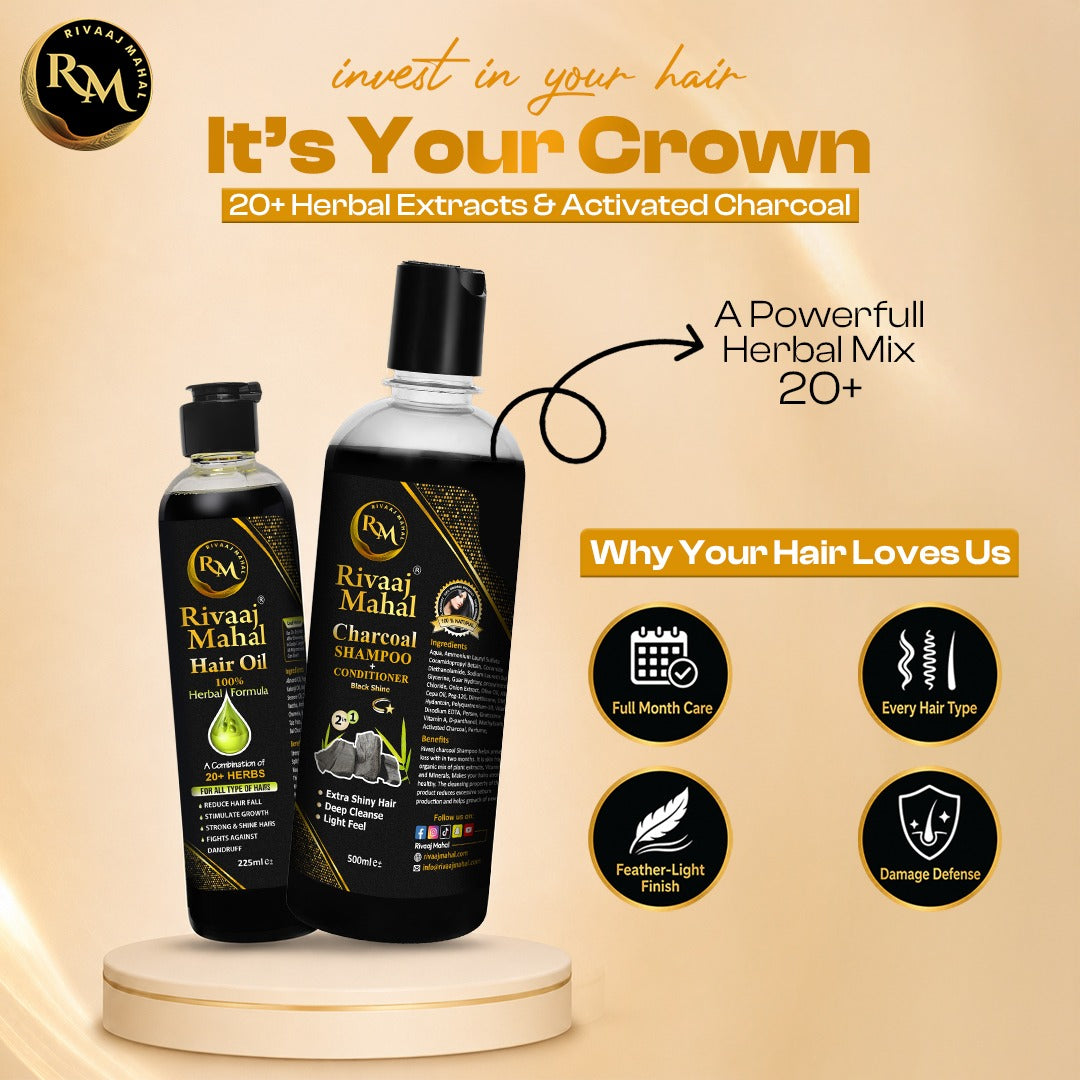 Rivaaj Mahal Hair Oil & Organic Shampoo