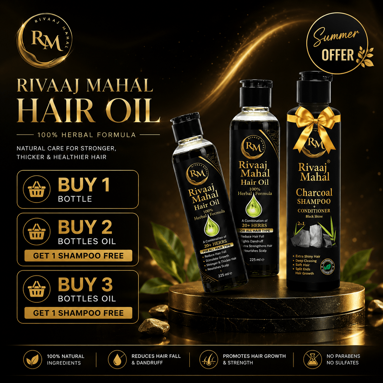 Rivaaj Mahal Hair Oil